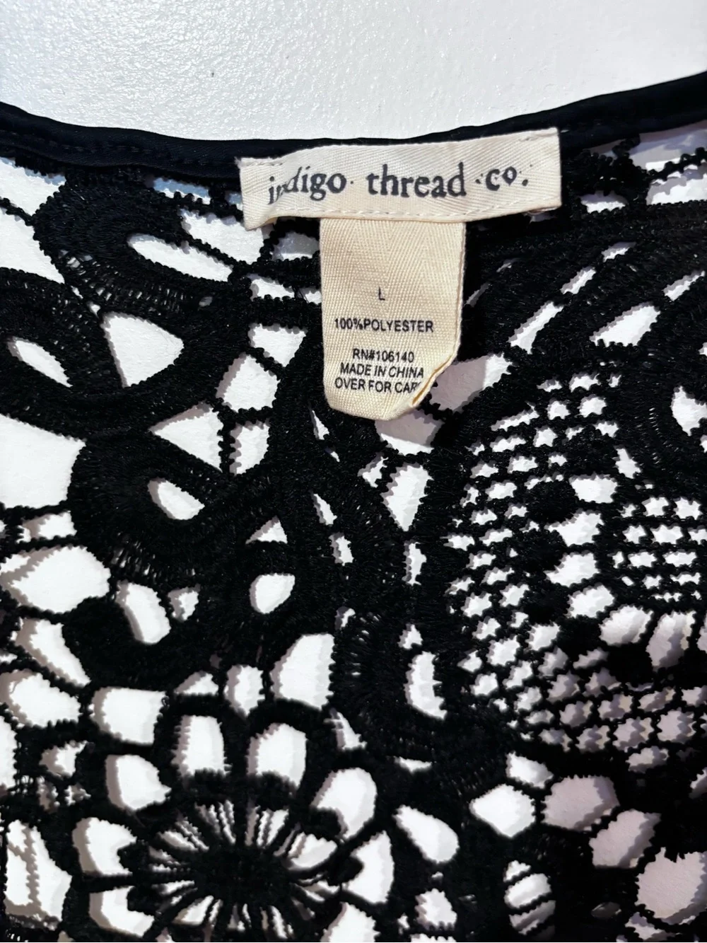 Black Lace Open-Front Women's Cardigan Sweater